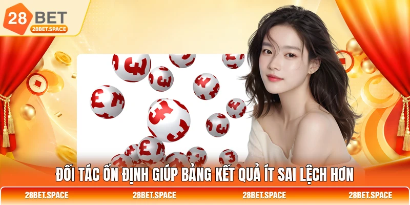 Đối tác ổn định giúp bảng kết quả ít sai lệch hơn