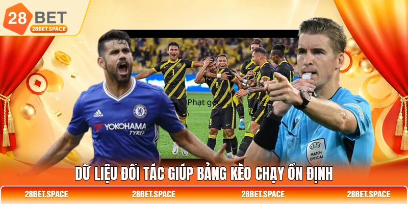 Dữ liệu đối tác giúp bảng kèo chạy ổn định